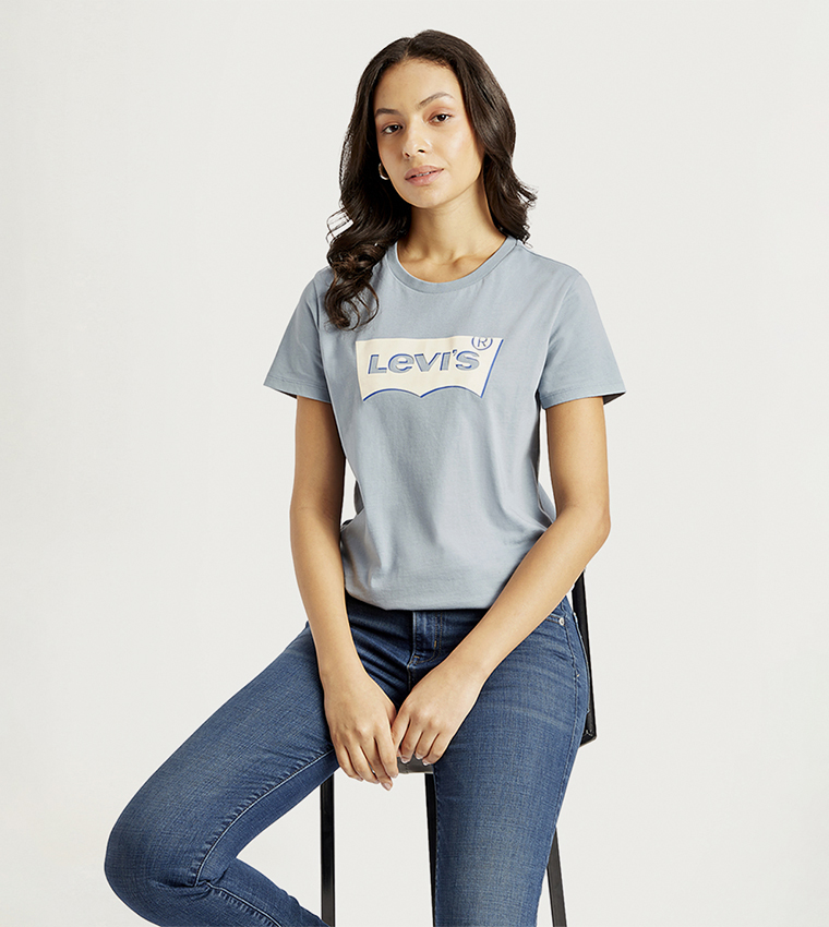 Logo Printed Crew Neck T-Shirt