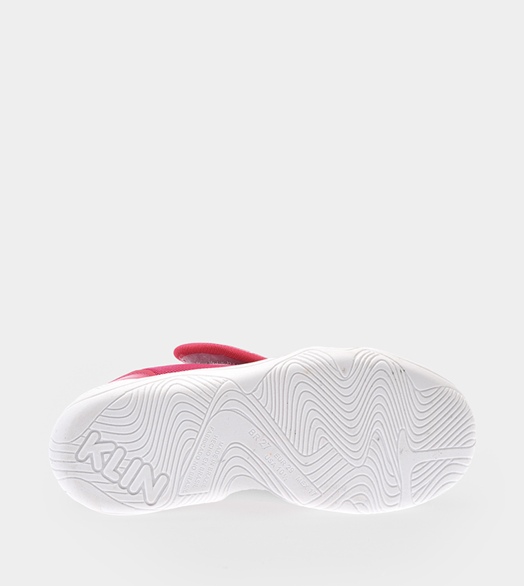 Logo Printed Velcro Closure Slip-On Shoes