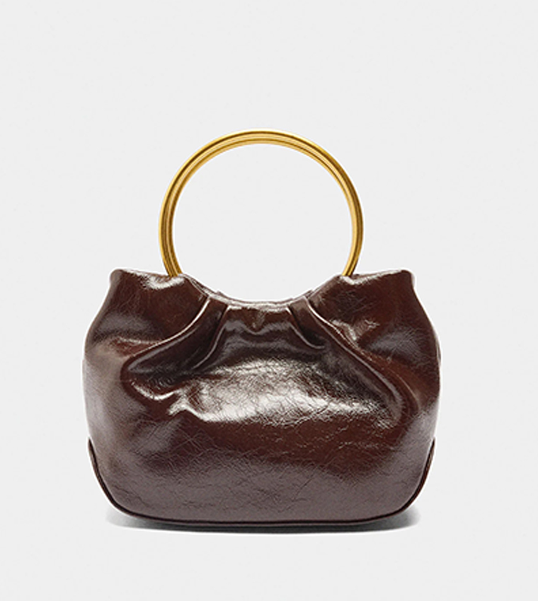 Textured Ring Handheld Bag