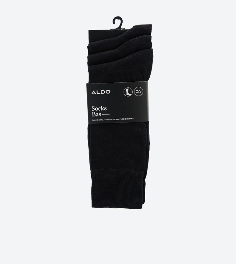 Aldo Stretchable Calf Length Socks Set Pcs) - Black 6thStreet.com