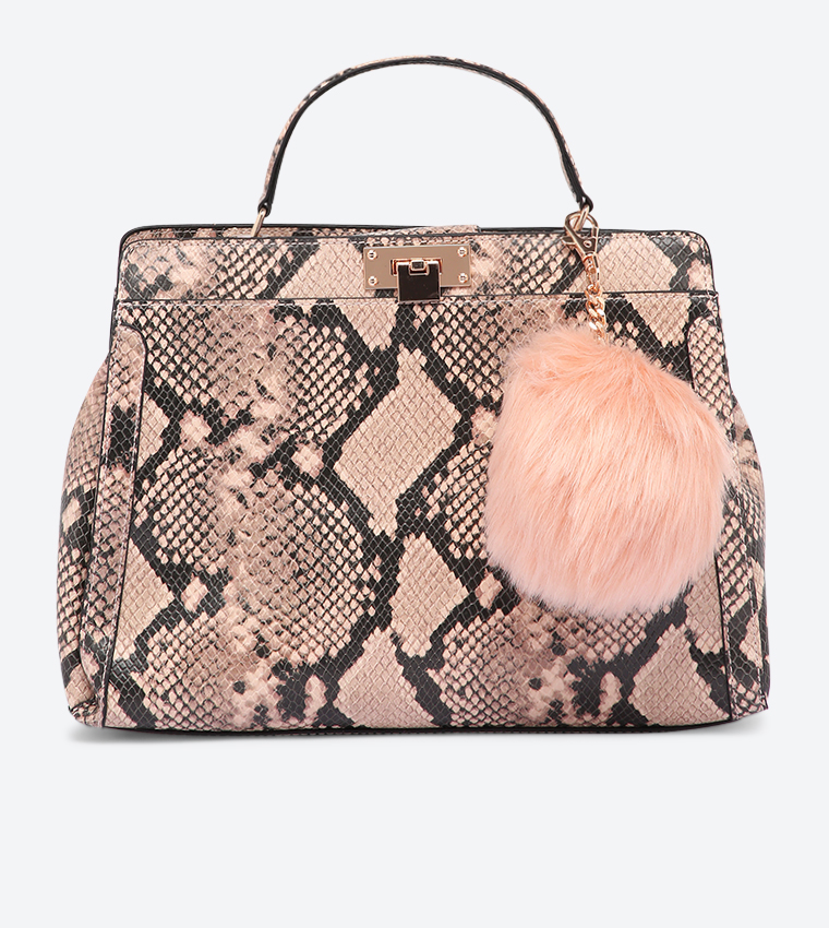 Buy Aldo Craliwiel Snake Print Detail With Shoulder Strap Cross Body Bag Multi In Multiple Colors 6thStreet Oman