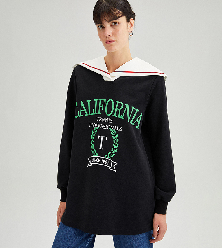Tall Varsity California Print Sweatshirt