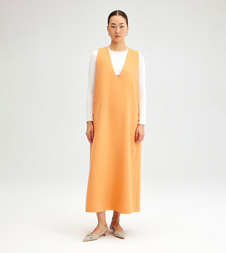 Orange day dress sale