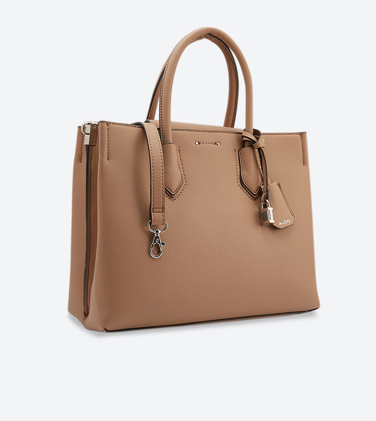 Buy Aldo Ibauwia Tote Bag With Lock Charm Brown In Brown 6thStreet Kuwait