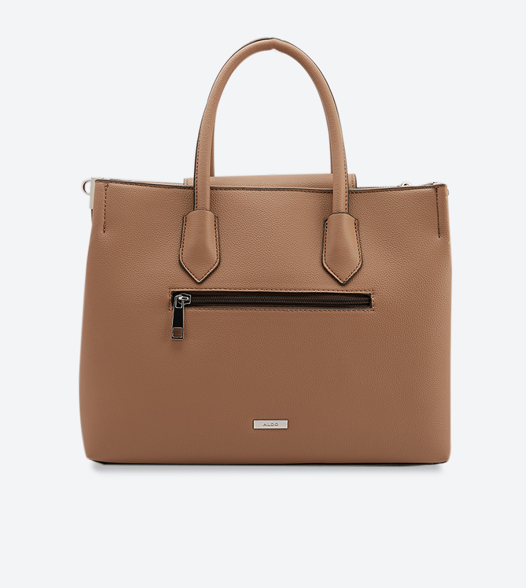 Buy Aldo Ibauwia Tote Bag With Lock Charm Brown In Brown 6thStreet Kuwait