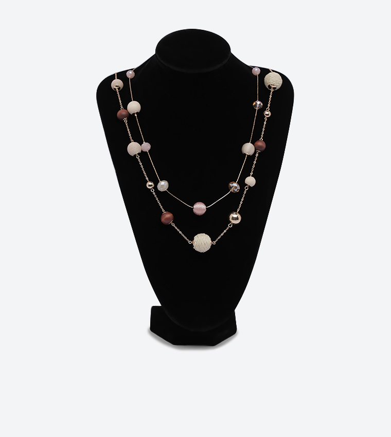 Fossil Women's Stainless Steel with Lobster Clasp Closure Multi Layered Necklace
