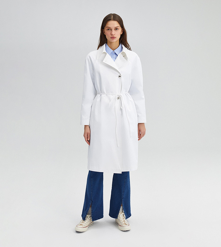 Overcoat white cheap