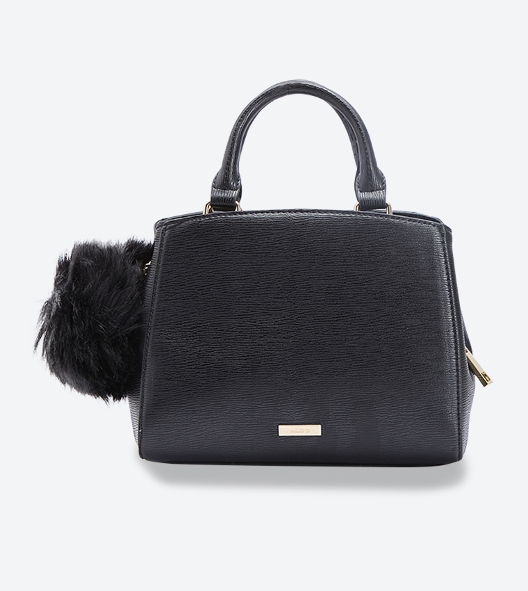 Buy Aldo Pom Pom Details Sevirelle Satchel Bag Black In Black 6thStreet UAE