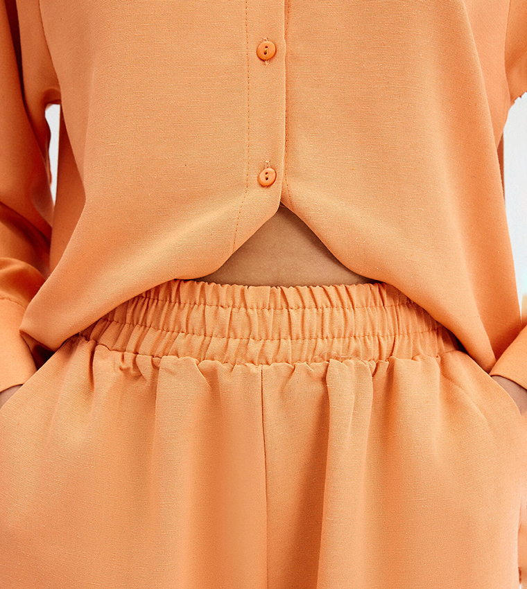 Solid Long Sleeves Co-Ord Set