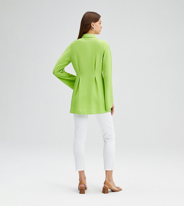 Crinkled Long Sleeves Shirt