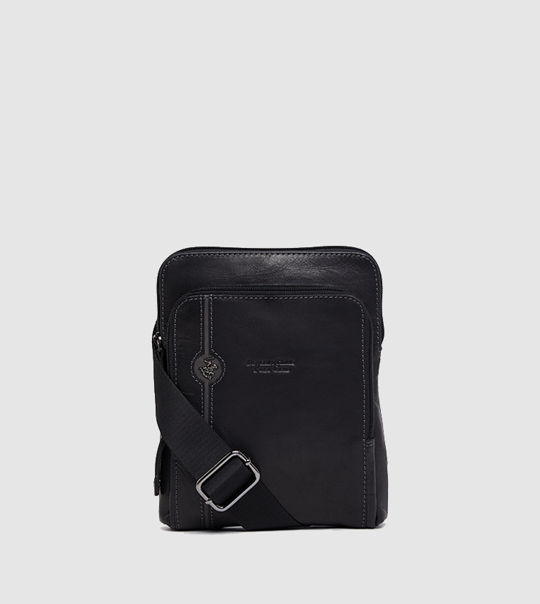Man Leather Bag-Black