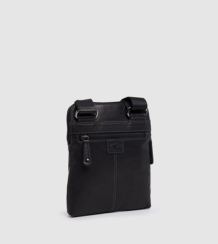 Man Leather Bag-Black