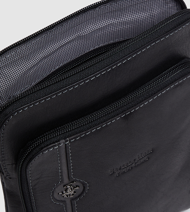 Man Leather Bag-Black
