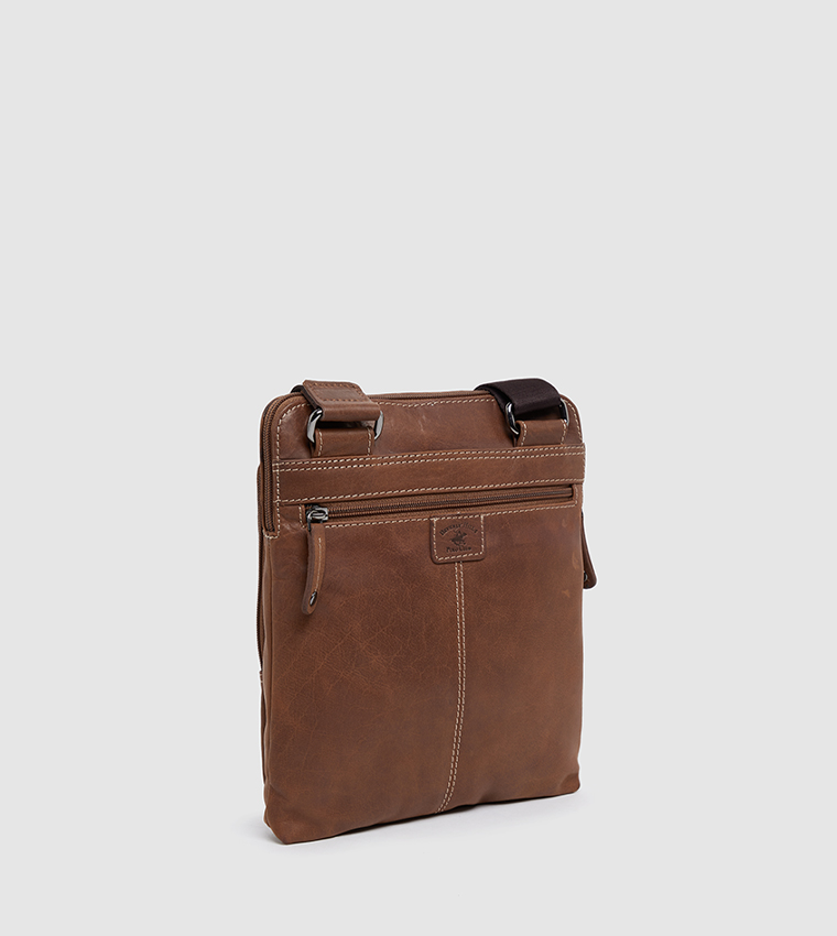 Logo Detail Reporter Bag