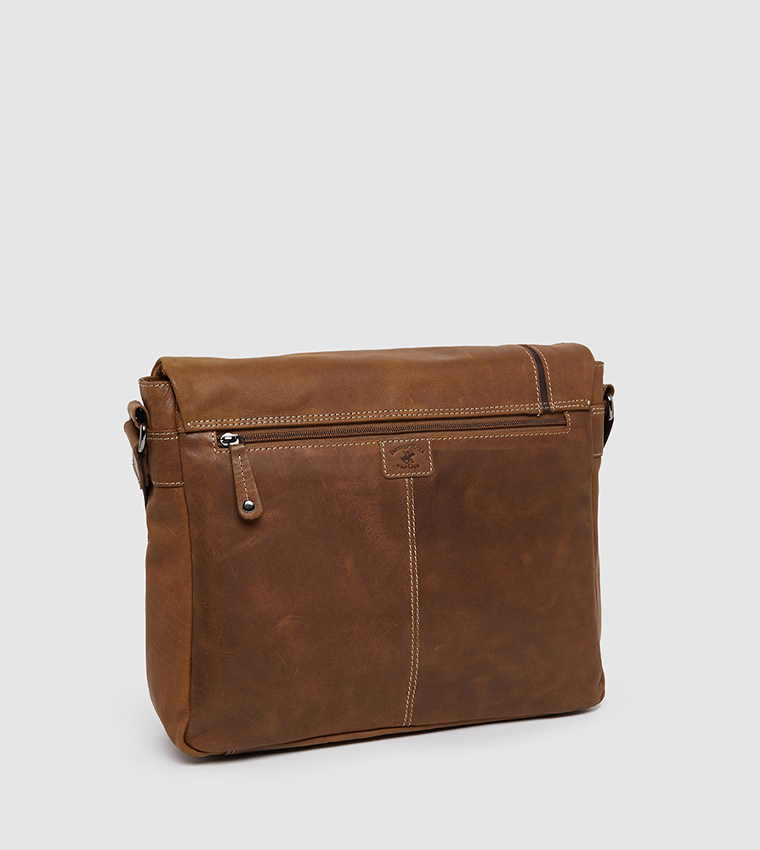 Man Messenger Bag-Brown