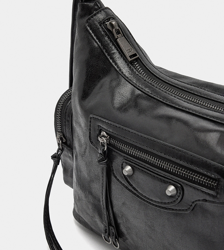 Textured Shoulder Bag