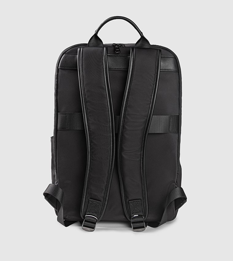 Logo Detail Zippered Backpack