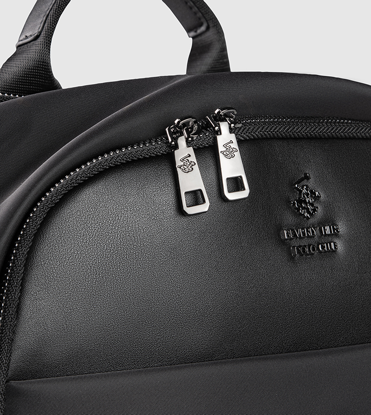 Logo Detail Zippered Backpack