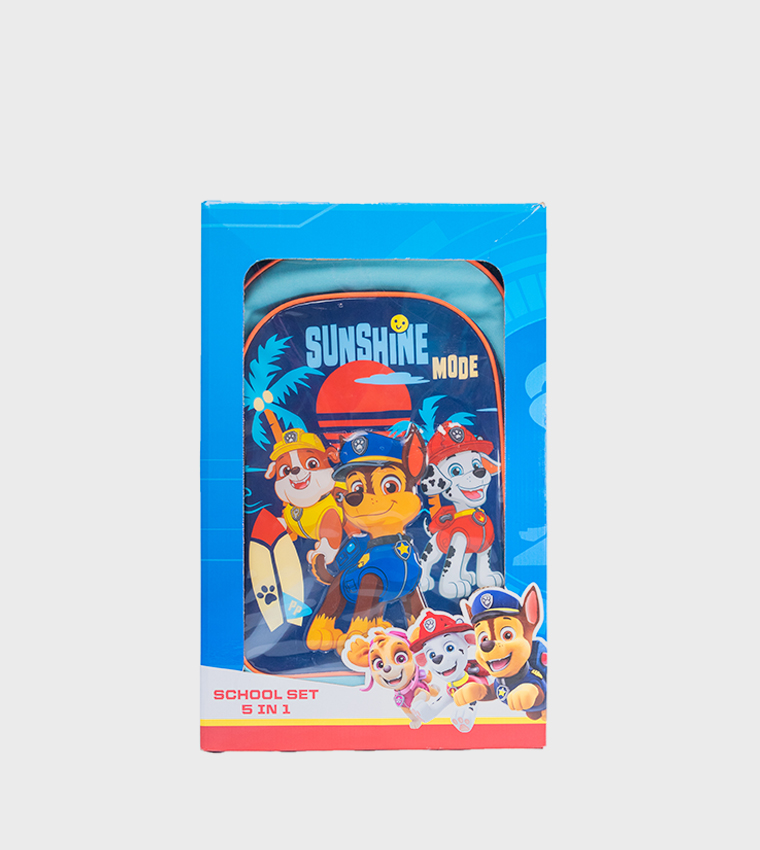 5 Piece Paw Patrol 18" Trolley Backpack Set