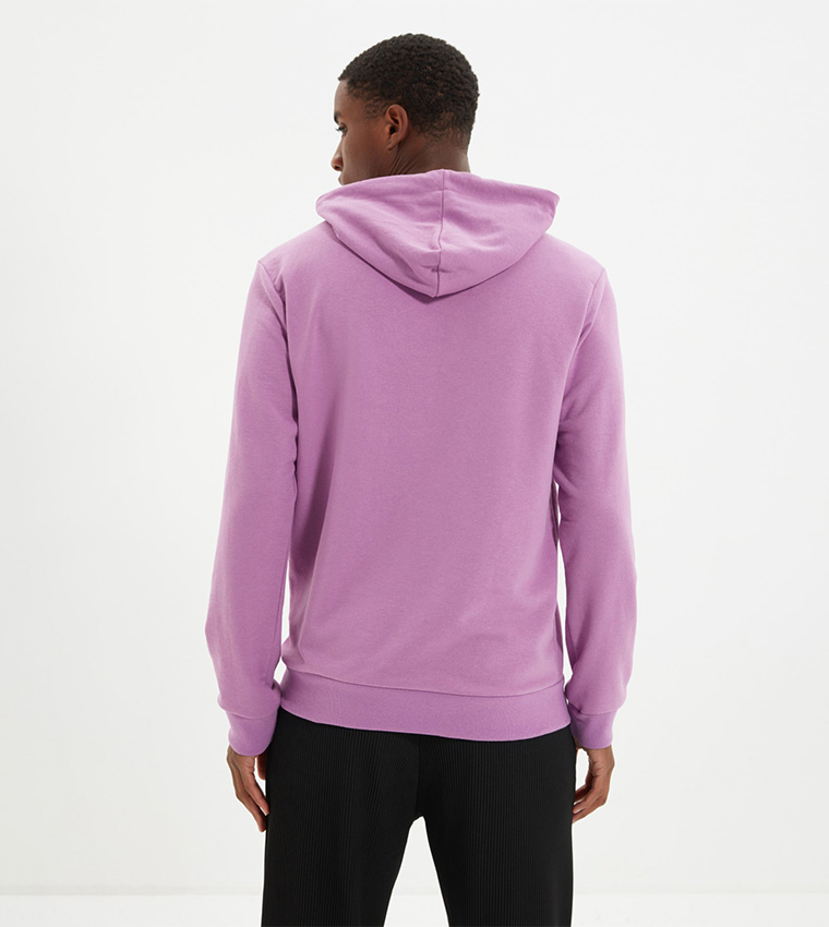 Calvin Klein Sweatshirt - Purple - Regular fit - Trendyol