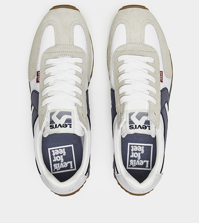 Color Block Lace-Up Sneakers
