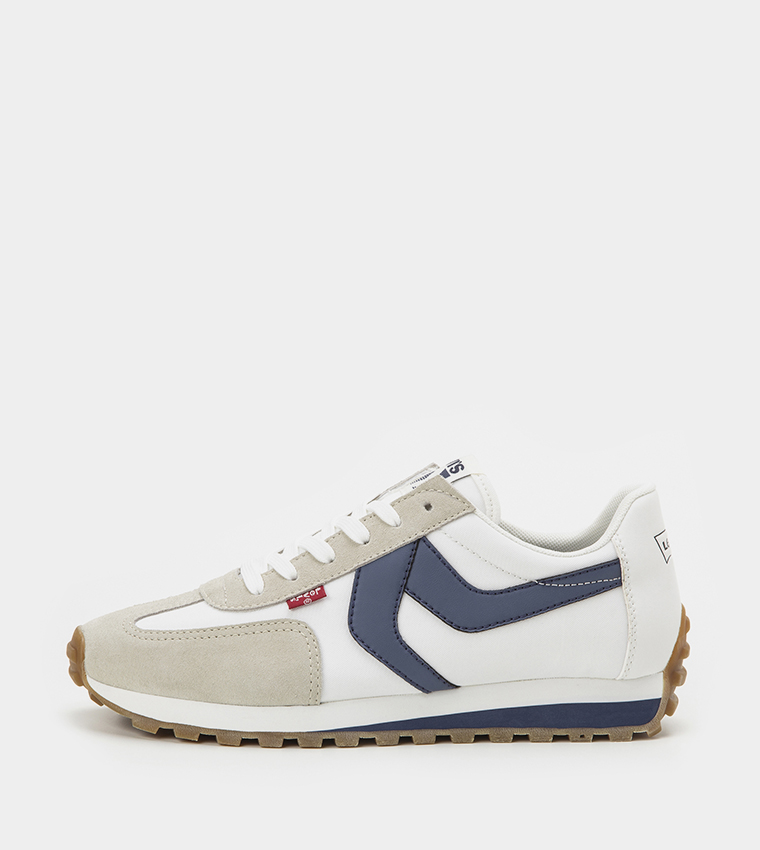Color Block Lace-Up Sneakers