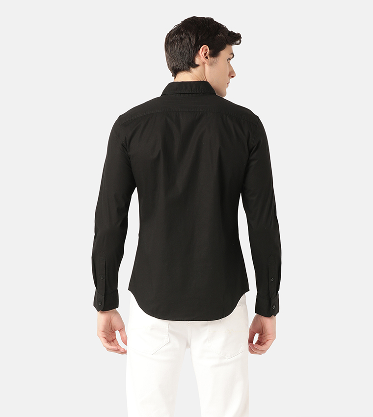 Housemark Detail Slim Fit Shirt