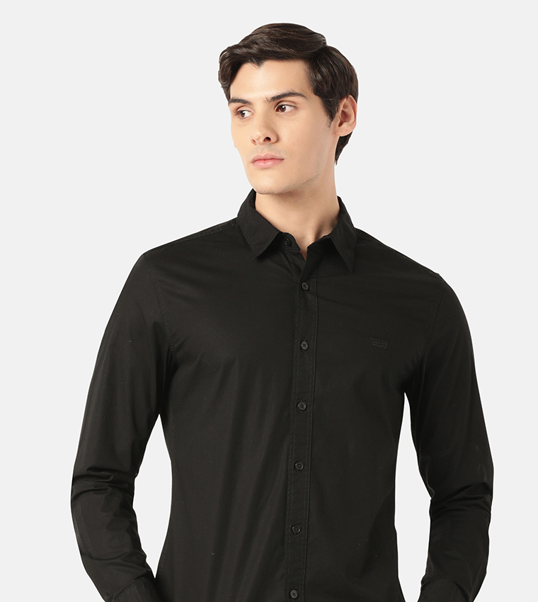 Housemark Detail Slim Fit Shirt