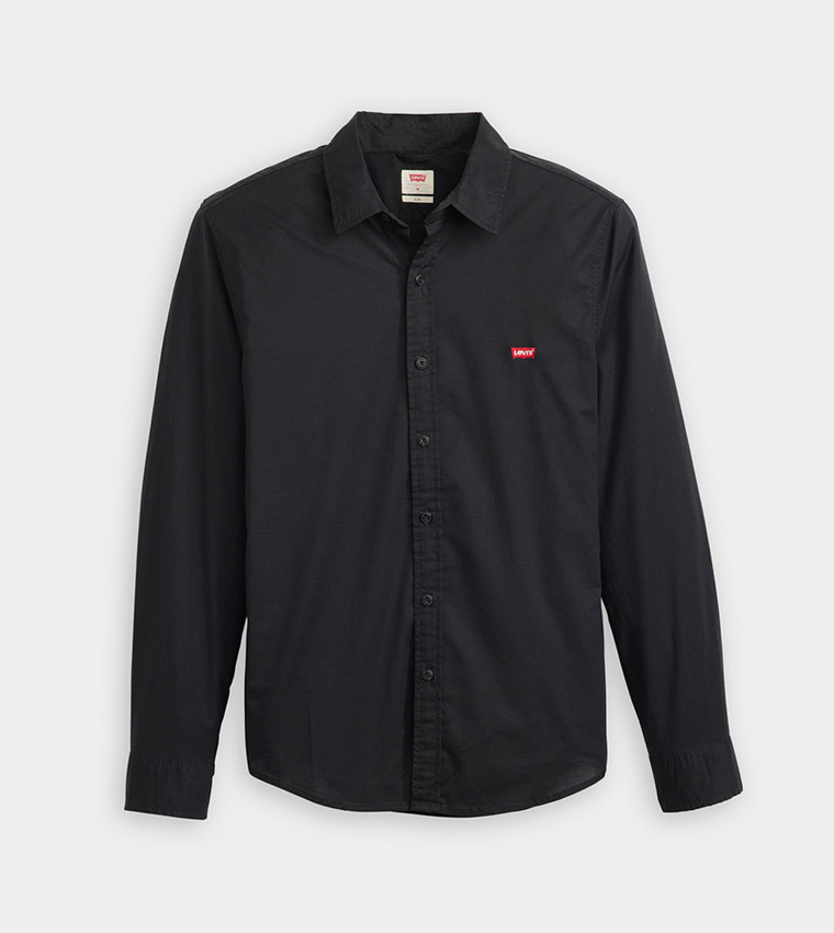 Logo Embroidered Long Sleeves Shirt