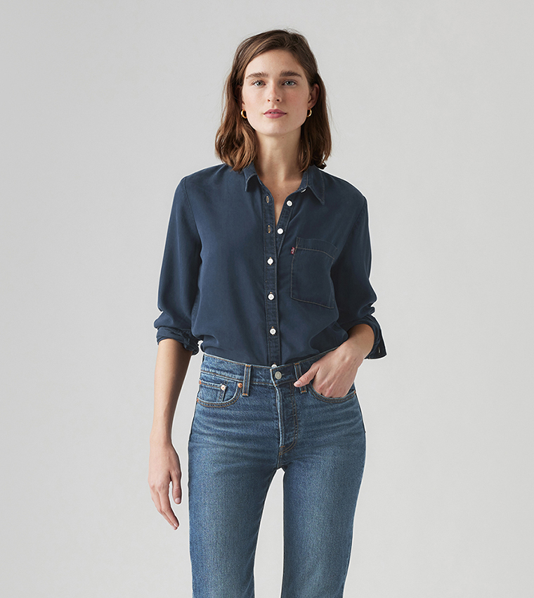 Darlene Solid Utility Shirt
