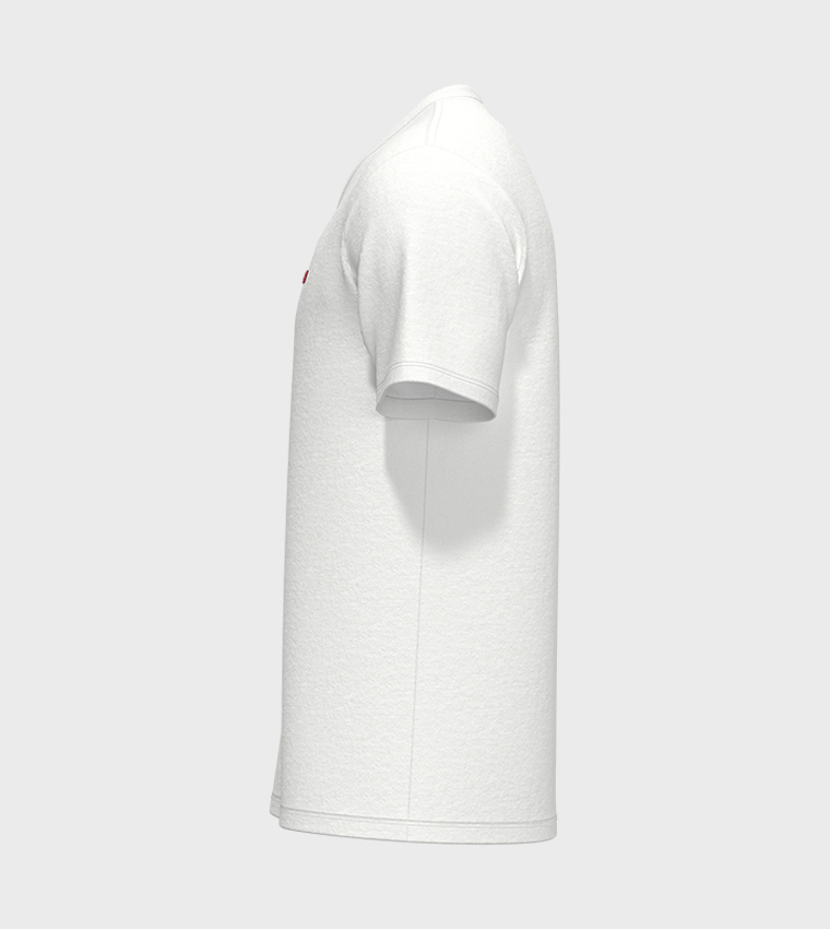 Logo Detail Housemark V-Neck T-Shirt