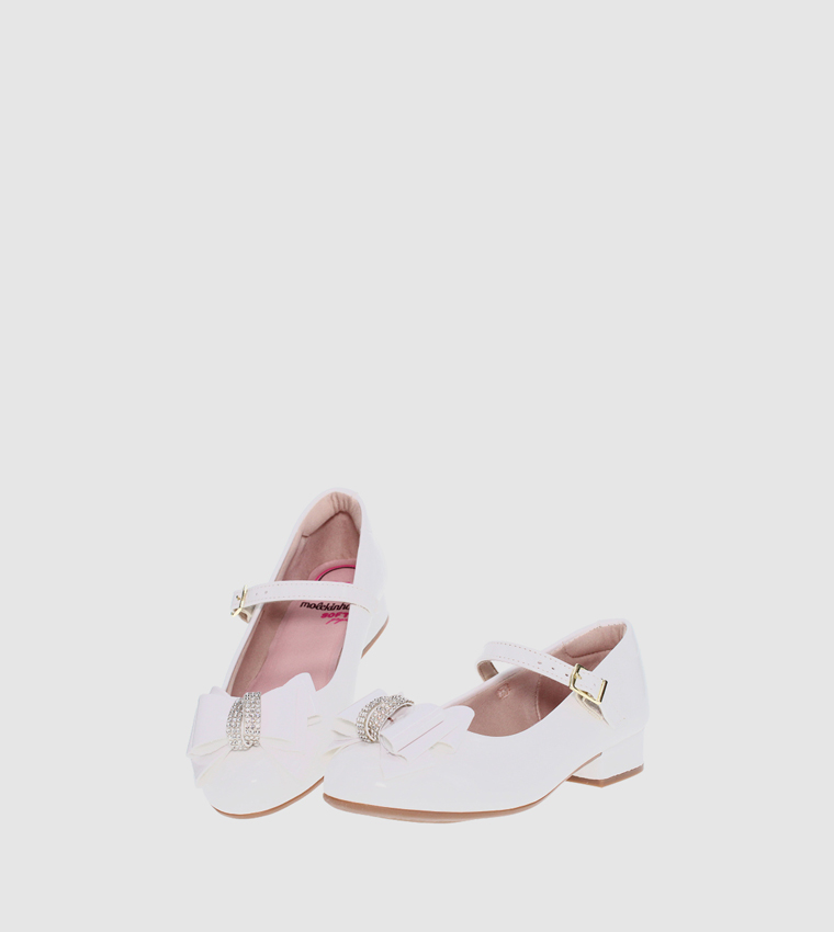 CAMERON Embellished Bow Detail Mary Jane Shoes