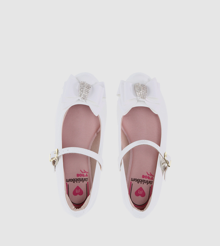 CAMERON Embellished Bow Detail Mary Jane Shoes
