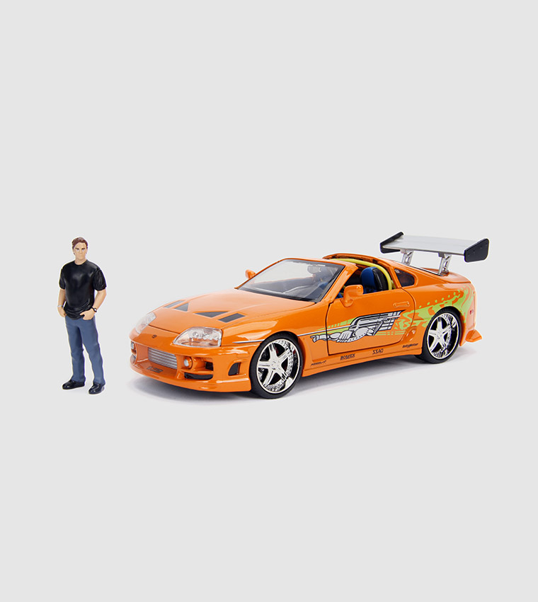 thumbnail interactive-video image 1 of Jada 1:32 Fast & Furious 1995 Toyota Supra – Black Diecast Model Car (33381) NEW 1 of 4