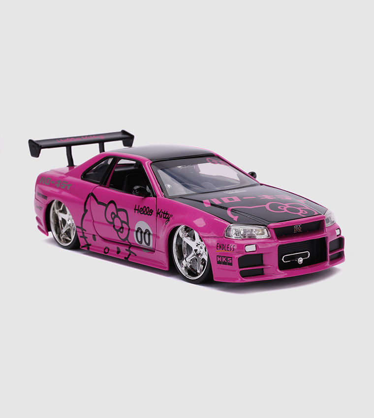 送料無料] HELLO KITTY 2002 Nissan Skyline GT-R w/Hello Kitty