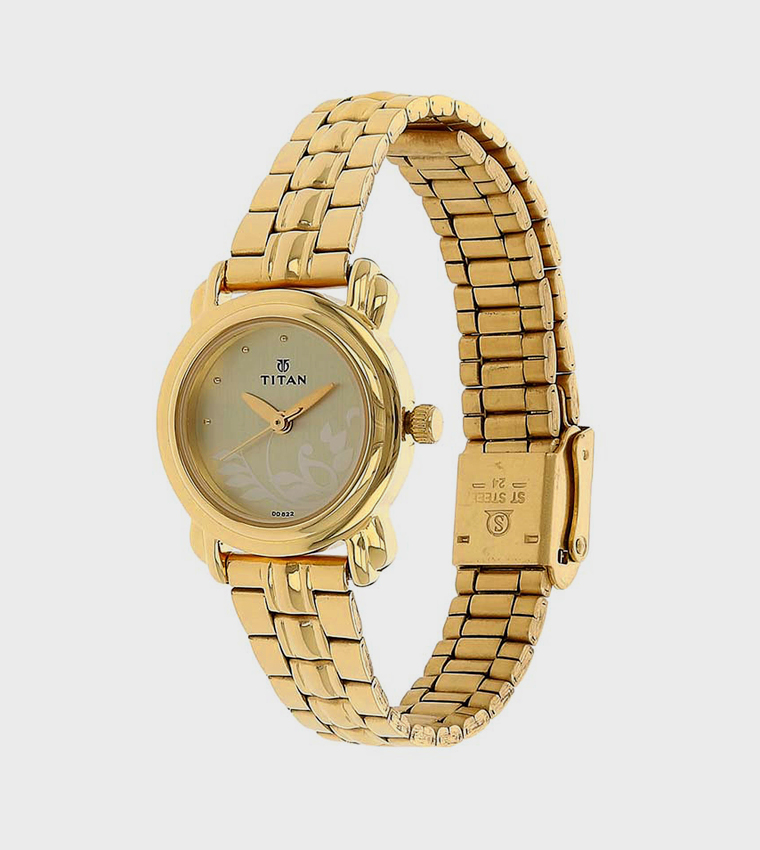 Karishma Gold Dial Analog Watch