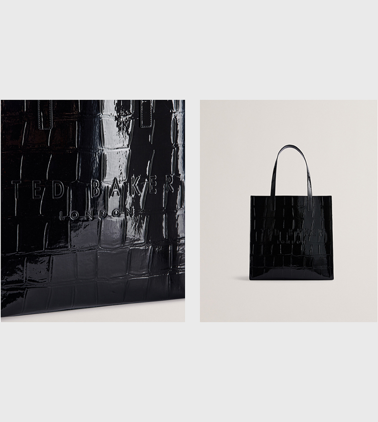 CROCCON Textured Tote Bag