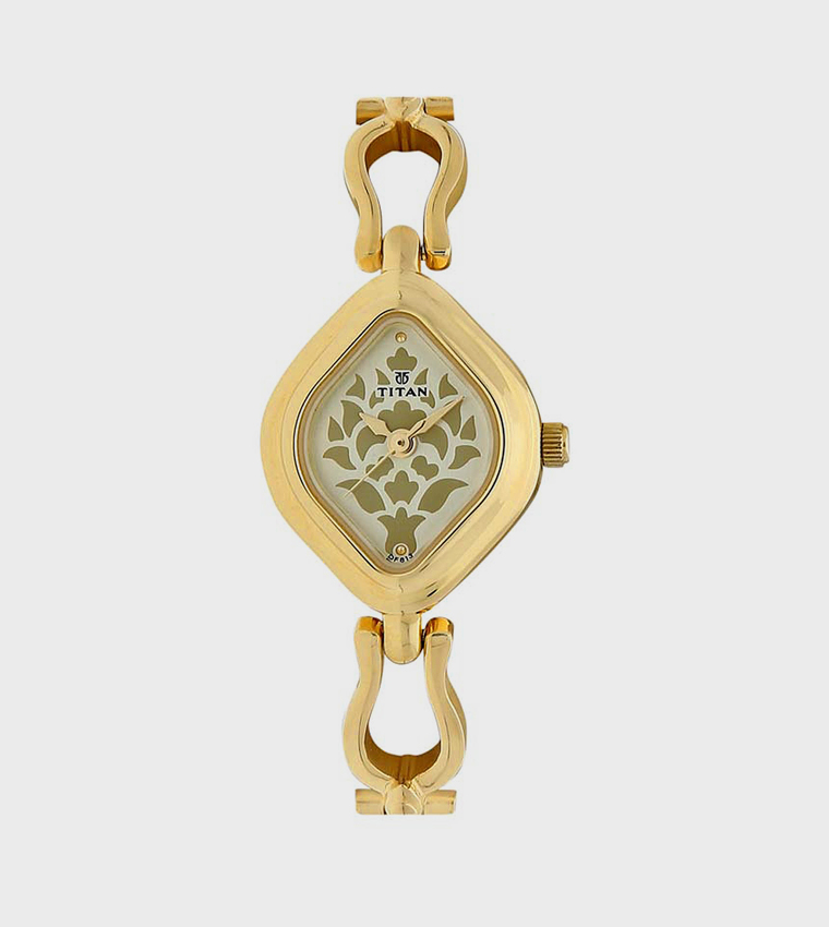 Champagne Dial Analog Watch