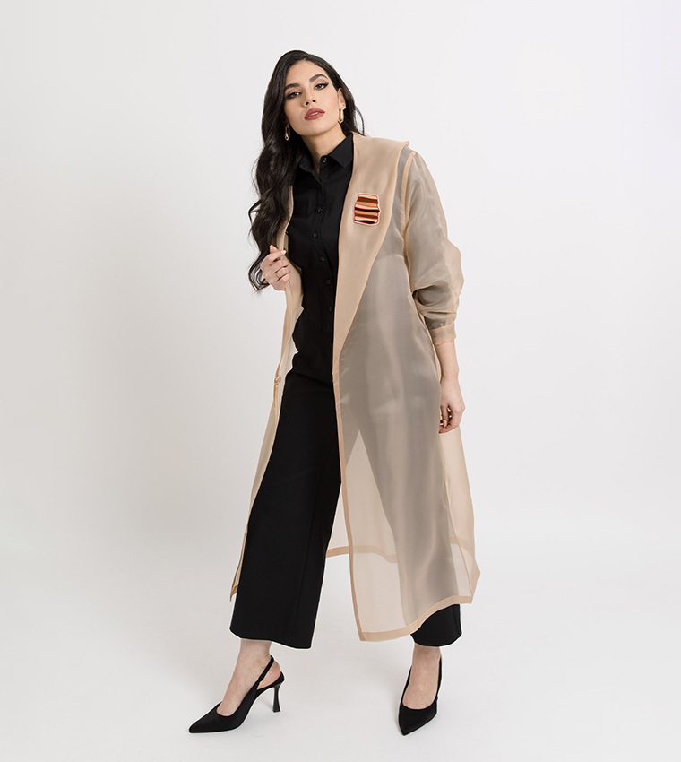 Sheer overcoat shop