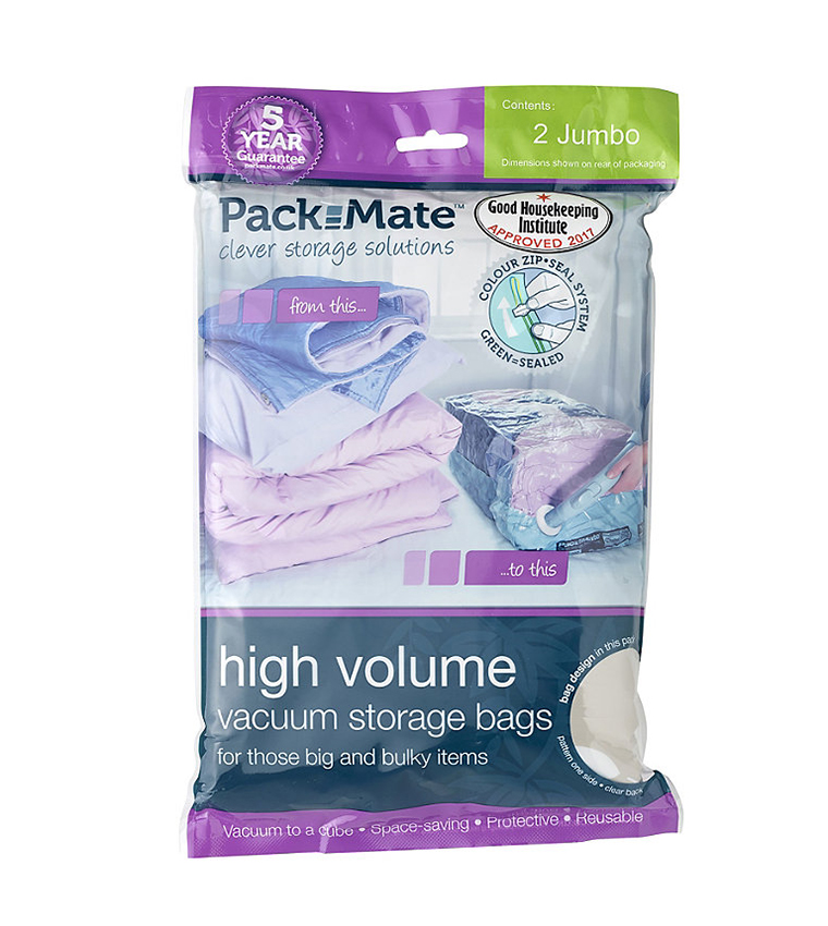 Packmate EXTRA LARGE Gusset Base Vacuum Storage Bag Set