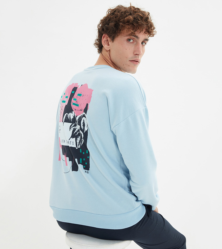 MODAGEN Sweatshirt - Blue - Regular fit - Trendyol, camiseta