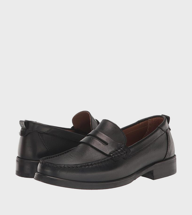 ALFFIE Leather Saddle Loafers