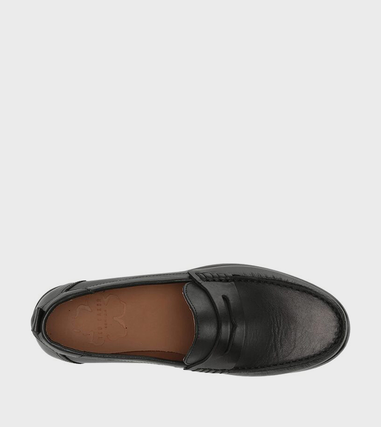 ALFFIE Leather Saddle Loafers