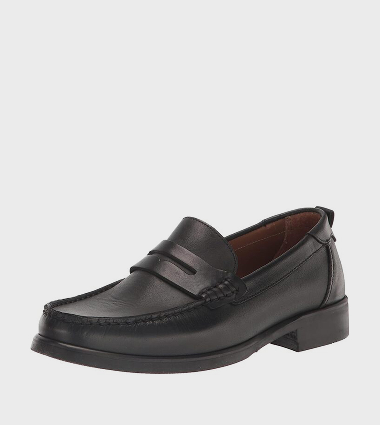 ALFFIE Leather Saddle Loafers