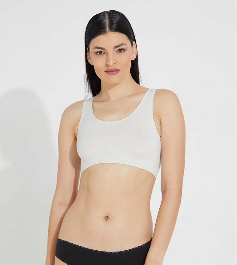 Buy Marks & Spencer Pack Of 3 Solid And Animal Print Sports Bra In