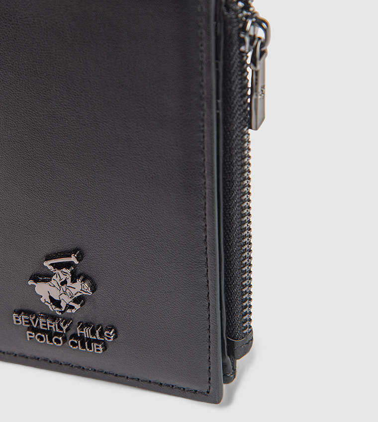Logo Detail Leather Bi-Fold Wallet