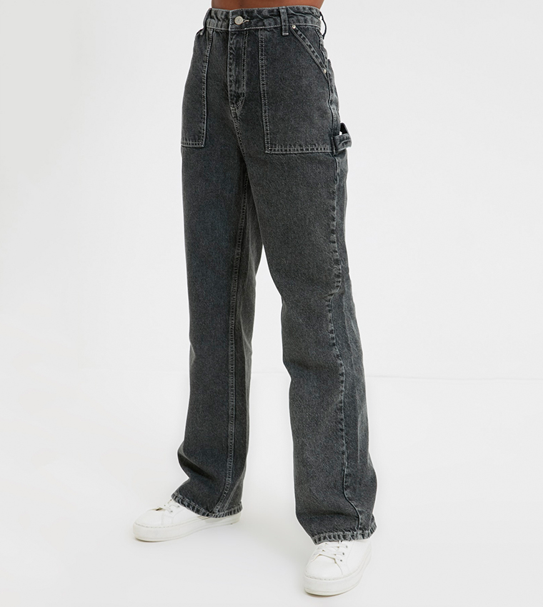 High Waist 90'S Wide Leg Jeans