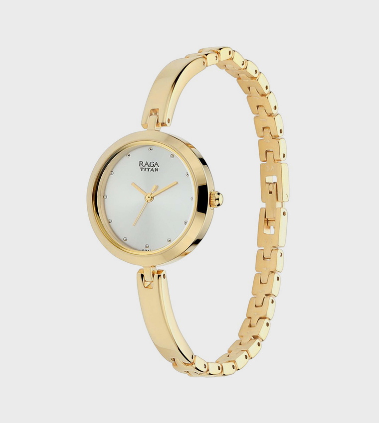 Raga Viva Silver Dial Metal Strap Analog Watch