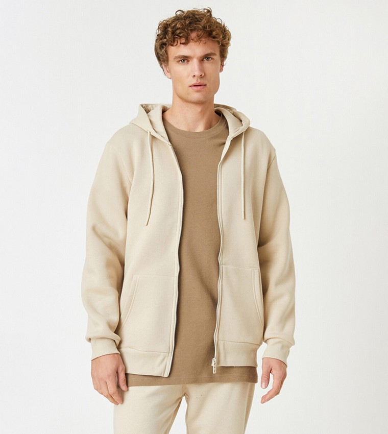 Yellow hoodie zip deals up