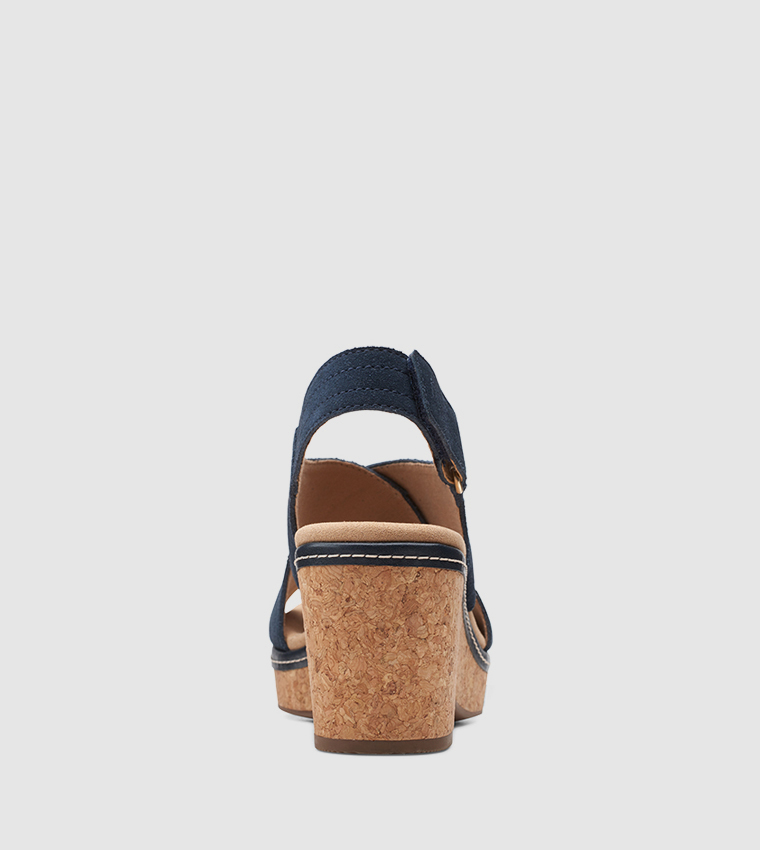 Buy Clarks Ankle Strap Wedge Sandals In Blue 6thStreet Oman